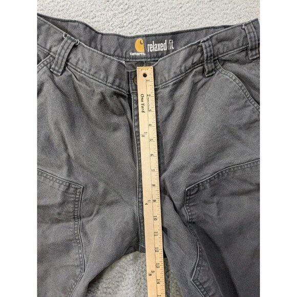 Carhartt Pants Mens 38x34 (Actual 38x31) Double Front Knee Duck Carpenter Gray - Picture 9 of 16